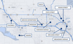 Tates Rents Locations Map