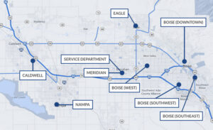 Tates Rents Locations Map